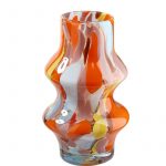 Fleckenvasen_Taille_D14,5H23cm_38284 Fleckenvasen Taille mehrfarbig Farbverlauf