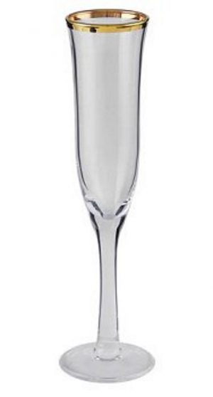 Sektglas Goldrand