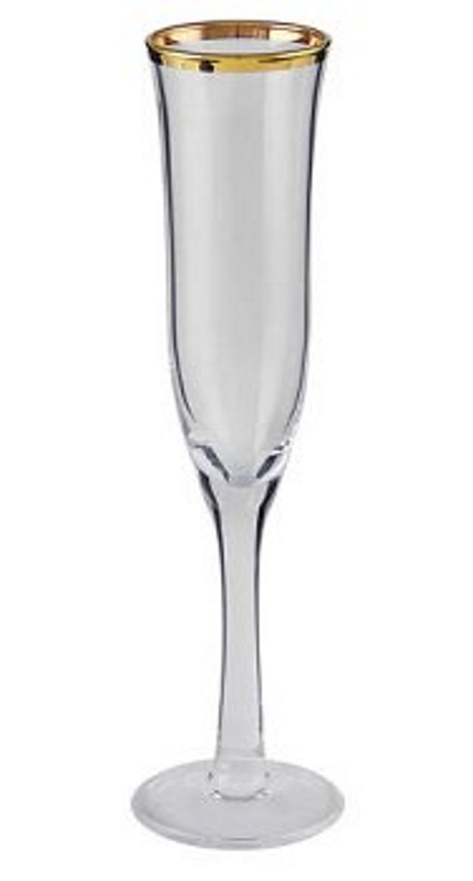 Sektglas Goldrand
