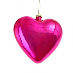 Herz Glasherz Pink
