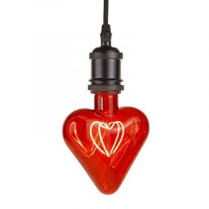 Herz Glühlampe LED Rot