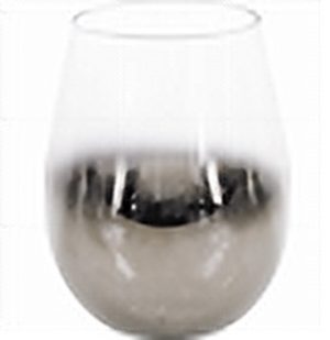 Trinkglas Glas Silber