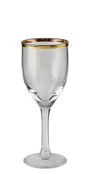 Wasserglas Goldrand