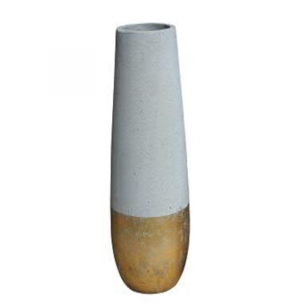 Vase GOLD Zement BT322