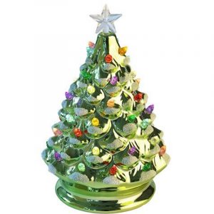 Weinachtsbaum Grün Porzellan LED