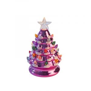 Weihnachtsbaum Pink Porzellan LED