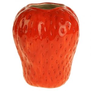 Vase Erdbeere, Rot M
