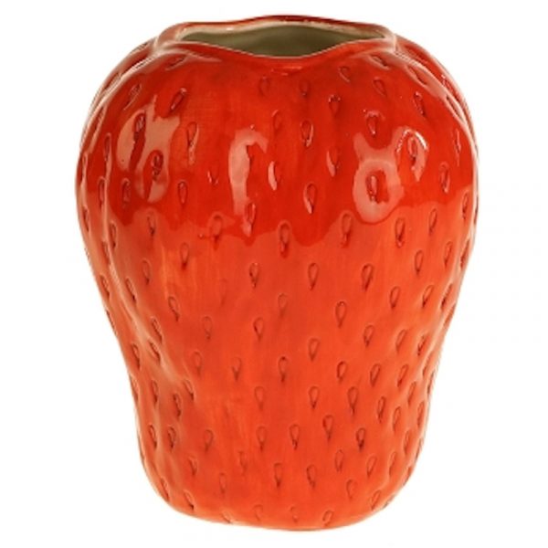 Vase Erdbeere, Rot M