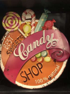 Blechschild Nostalgie "Candy"