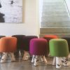 Hocker Filz orange Ausstellungsstück