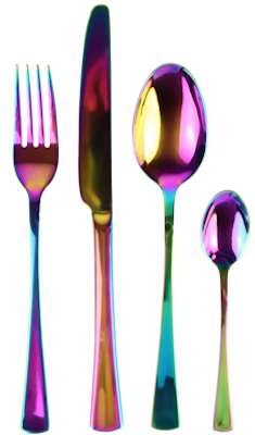 Besteck Set Rainbow Edelstahl