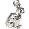 Hase Vase Silber Keramik