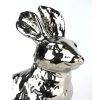 Hase Vase Silber Keramik