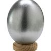 Straußenei Südafrika 15cm silber