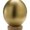 Straußenei Südafrika 15cm gold