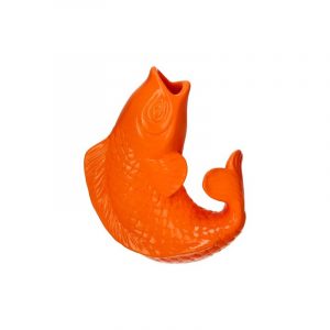 Fisch Vase ORANGE Neon XS