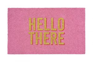 Fussmatte_Hello Fußmatte Rosa "HELLO THERE"