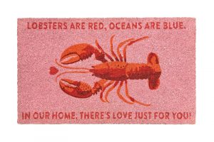 Fussmatte_Hummer Fußmatte Rosa "HUMMER"