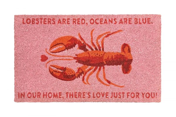 Fussmatte_Hummer Fußmatte Rosa "HUMMER"