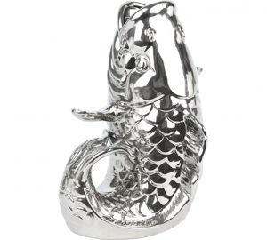 Fisch Vase Silber