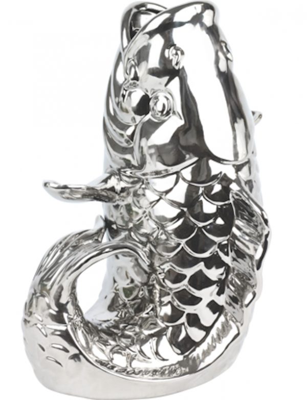 Fisch Vase Silber