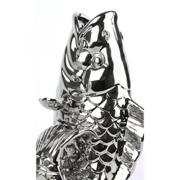 Fisch Vase Silber