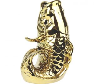 Fisch Vase Gold