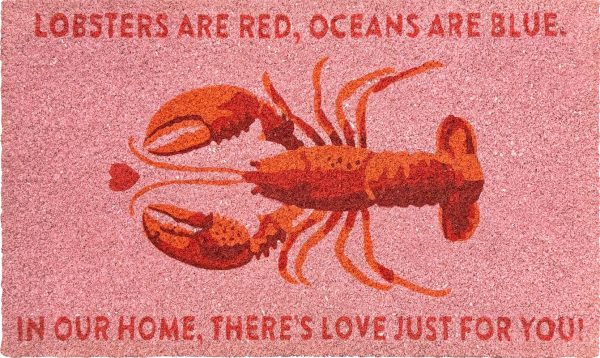 Fussmatte_rosa_Lobster Fussmatte rosa "Lobster"