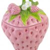 Erdbeer Dose mit Deckel -Pink-