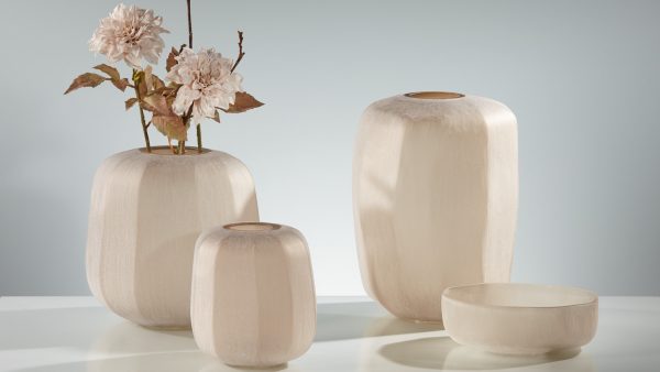 Vase Glas Natur / Braun 23 Ø