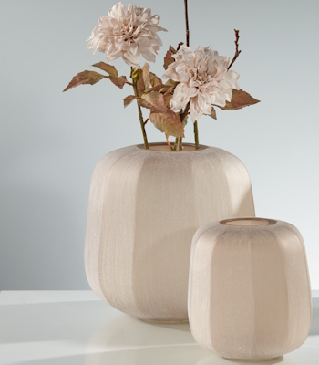 Vase Glas Natur / Braun 23 Ø