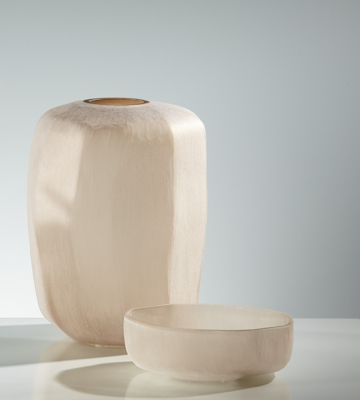 Vase Glas Natur / Braun 23 Ø