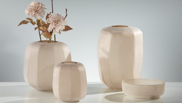 Vase Glas Natur / Braun 23 Ø