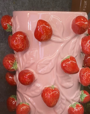 Erdbeer Vase -Pink-