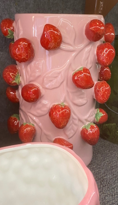 Erdbeer Vase -Pink-